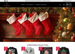 How vivianstores.com looks like on a tablet such as an iPad.