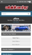 How vividracing.com looks like on a mobile device such as an iPhone.