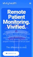 How vivifyhealth.com looks like on a mobile device such as an iPhone.