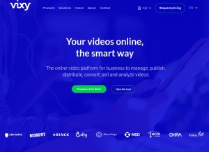 How vixyvideo.com looks like on a tablet such as an iPad.