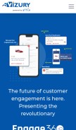 How vizury.com looks like on a mobile device such as an iPhone.