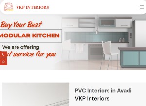 How vkppvcinteriors.in looks like on a tablet such as an iPad.