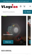 How vlogsfan.com looks like on a mobile device such as an iPhone.