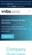How vnbs.com looks like on a mobile device such as an iPhone.