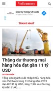 How vneconomy.vn looks like on a mobile device such as an iPhone.