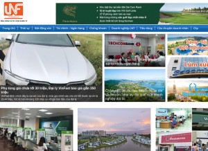 How vnfinance.vn looks like on a tablet such as an iPad.
