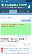 How vnraovat.net looks like on a mobile device such as an iPhone.
