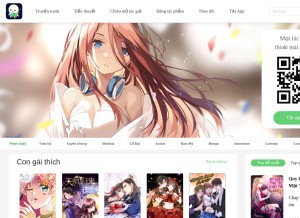 How vnstory.xyz looks like on a tablet such as an iPad.