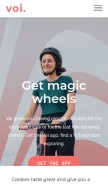 How voiapp.io looks like on a mobile device such as an iPhone.