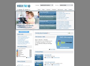 How voicemeup.com looks like on a tablet such as an iPad.