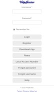 How voipbuster.com looks like on a mobile device such as an iPhone.