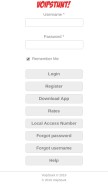 How voipstunt.com looks like on a mobile device such as an iPhone.