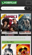 How voirfilms.ac looks like on a mobile device such as an iPhone.