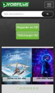 How voirfilms.media looks like on a mobile device such as an iPhone.