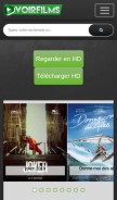 How voirfilms.ws looks like on a mobile device such as an iPhone.