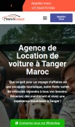 How voituretanger.ma looks like on a mobile device such as an iPhone.