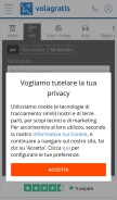 How volagratis.com looks like on a mobile device such as an iPhone.