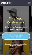 How voltn.com looks like on a mobile device such as an iPhone.