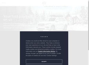 How volvocars.com looks like on a tablet such as an iPad.