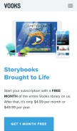 How vooks.com looks like on a mobile device such as an iPhone.