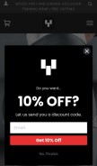 How votwear.com looks like on a mobile device such as an iPhone.