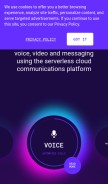 How voximplant.com looks like on a mobile device such as an iPhone.