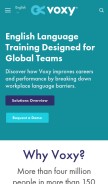 How voxy.com looks like on a mobile device such as an iPhone.