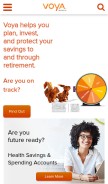 How voyafinancial.com looks like on a mobile device such as an iPhone.