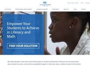 How voyagerlearning.com looks like on a tablet such as an iPad.