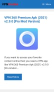 How vpndudes.com looks like on a mobile device such as an iPhone.