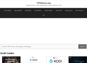 How vpnhacks.com looks like on a tablet such as an iPad.