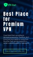 How vpnstart.com looks like on a mobile device such as an iPhone.