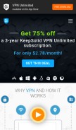 How vpnunlimitedapp.com looks like on a mobile device such as an iPhone.