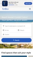 How vrbo.com looks like on a mobile device such as an iPhone.