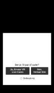 How vrlivecams.nl looks like on a mobile device such as an iPhone.