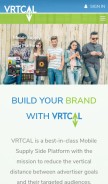 How vrtcal.com looks like on a mobile device such as an iPhone.