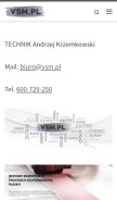 How vsm.pl looks like on a mobile device such as an iPhone.