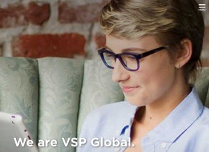 How vspglobal.com looks like on a tablet such as an iPad.