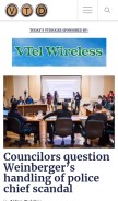 How vtdigger.org looks like on a mobile device such as an iPhone.