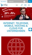 How vtx.ch looks like on a mobile device such as an iPhone.