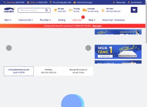 How vuanem.com looks like on a tablet such as an iPad.