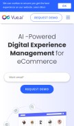 How vue.ai looks like on a mobile device such as an iPhone.