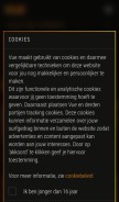 How vuecinemas.nl looks like on a mobile device such as an iPhone.