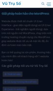 How vutruso.com looks like on a mobile device such as an iPhone.