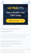 How vuze.com looks like on a mobile device such as an iPhone.