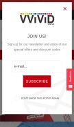 How vvividshop.ca looks like on a mobile device such as an iPhone.
