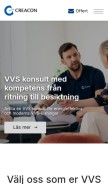 How vvskonsult.net looks like on a mobile device such as an iPhone.