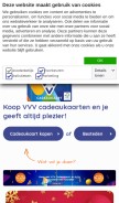 How vvvcadeaukaarten.nl looks like on a mobile device such as an iPhone.
