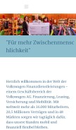 How vwfsag.de looks like on a mobile device such as an iPhone.