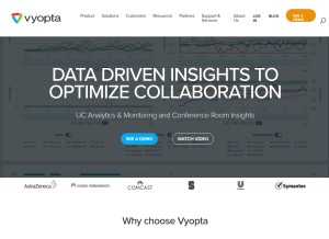 How vyopta.com looks like on a tablet such as an iPad.